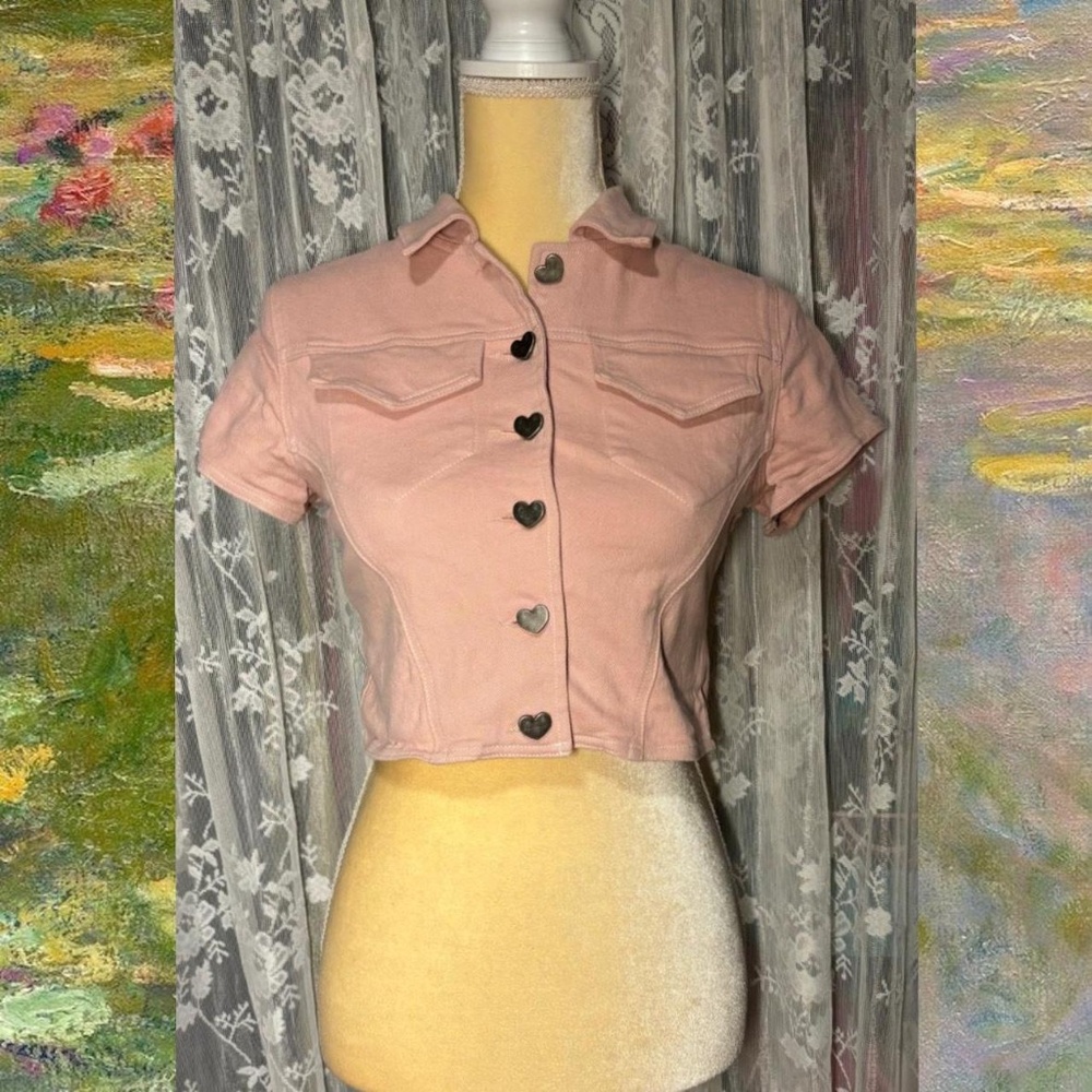 Button-Up Pink Top